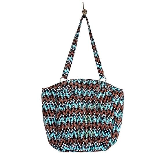 Vera Bradley (Retired) Sierra Stream Double Strap Large Quilted Shoulder Bag - Picture 2 of 10